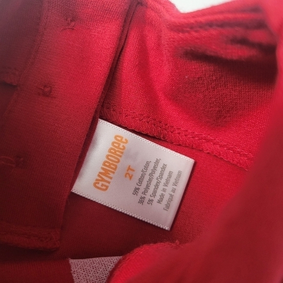 Gymboree Red Bow Button Detail Holiday Dress - Picture 4 of 8